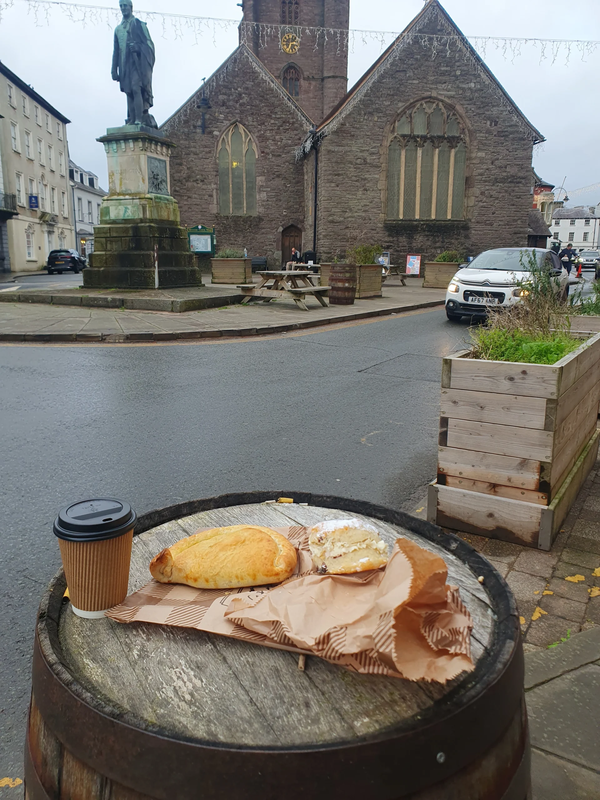 Brecon Market Town, The Edge Of Brecon Beacons 5 Bakery food scone, Tea, Pasty