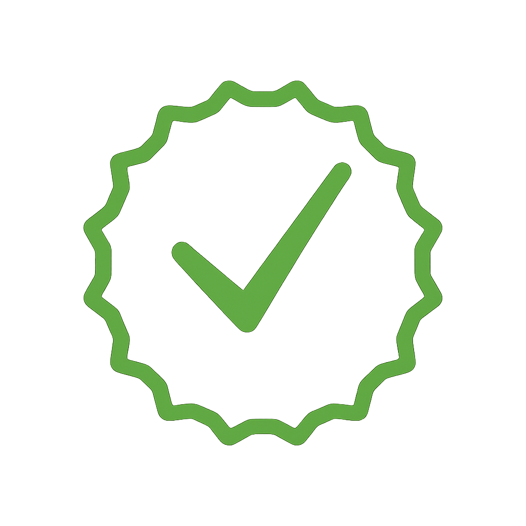 Ridge circle with tick in center